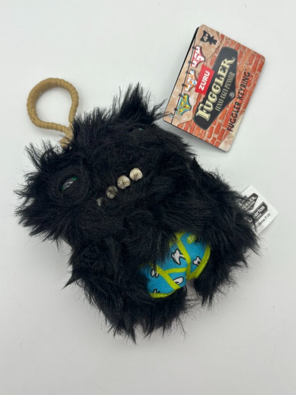 Fuggler Key Rings Baby Fugg Funny Ugly Monster 5" Plush, Wide Eyed Weirdo NWT